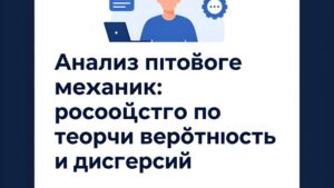 Абстрактная иллюстрация графиков и математических символов для анализа вероятности и дисперсии в азартных играх
